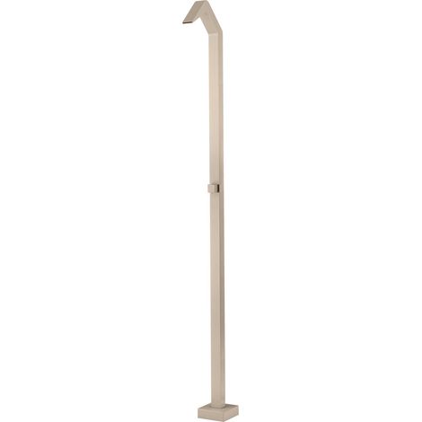 Mice - Columna de Ducha Exterior para Piscina, Jardin, SPA - 1 Via de Agua Fria - Monofluido - 218 cm de Alto con Rociador Tipo Cascada (Moka) (1/5)