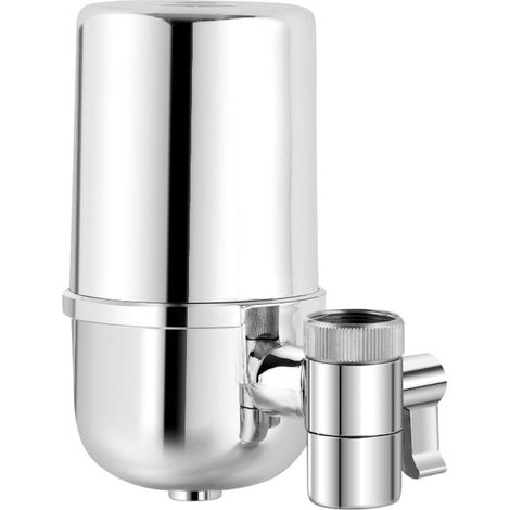 Filtre à eau en céramique à 7 couches pour robinet avec double sortie - Élimine le chlore, le plomb et la rouille pour évier de cuisine