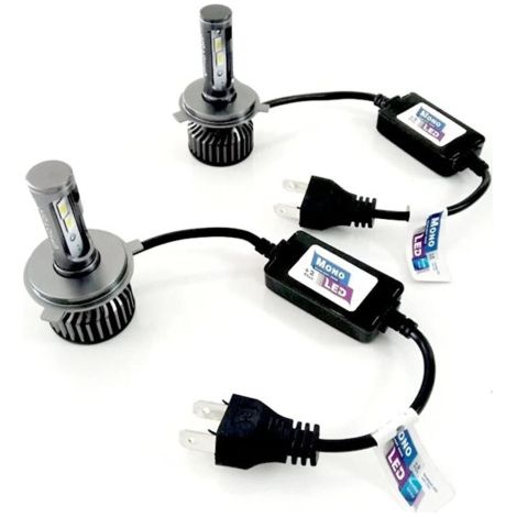 Komplettset kompakter Mini-LED-Diodenlampen H4 12V-24V 70W 10000 lm für Scheinwerfer, CAN-Bus fehlerfrei, Abblend-/Fernlicht, Ph