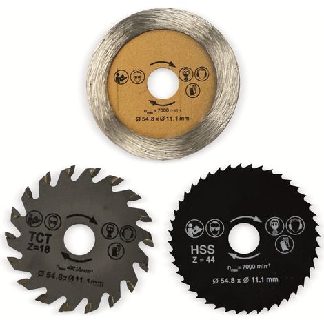 DAYTOOLS Mini-lames de scie SB-54.8-3, 54,8 mm, 3 pièces (1/5)