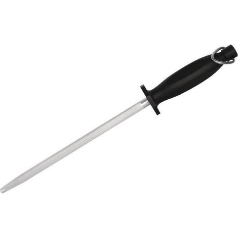 Fusil À Aiguiser - 30 Cm - Lame En Acier Chromé - Poignée En Plastique Rond - 1 Pièce (1/2)