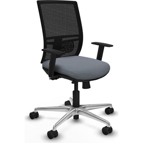 Chaise de bureau piqueras y crespo Yunquera noir mousse épaisse (1/2)
