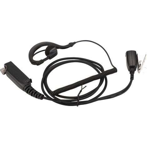 Écouteur mains libres en forme de G avec micro et fonction PTT, renforcé, prêt à l'emploi, pour talkie-walkie Sepura STP8000 (1/5)