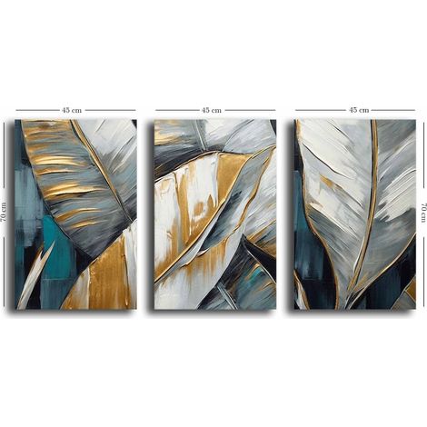 Decorazione artistica da parete con stampa su tela Painting Multicolore (1/4)