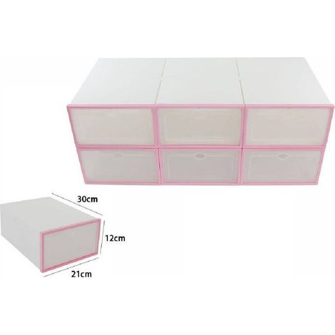 Cube Organisateur De Chaussures 6 Compartiments Boîte De Rangement Pour 6 Paires De Chaussures 70519