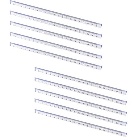 Règles triangulaires en plastique transparent iplusmile avec (1/5)