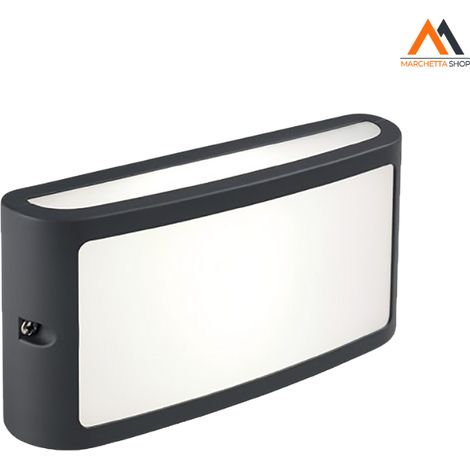 APPLIQUE LED 'SCREEN' grigio - 10 watt