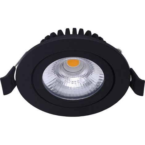 Noxion LED inclinable Slim Spot Noir Ronde 5W 550lm 60D - 940