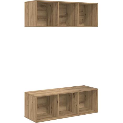 Maison Exclusive - Ensemble meuble TV 2 pcs Chêne artisanal 37 x 37 x 107 cm