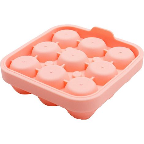 Ice Ball Mold, Whiskey Silicone Ice Box Maker, Funnel, Integrated 9-piece Ice Box, Ice Tray. (1/5)