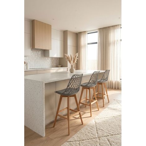 Taburetes Cocina - Taburete Mima - Gris claro (1/5)