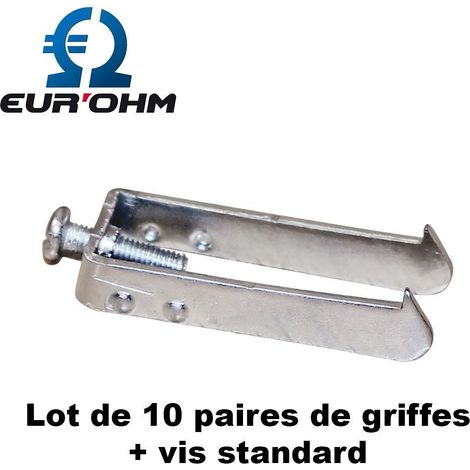 Lot de 10 paires de griffes + vis standard - ESPRIT courtes + vis (1/4)