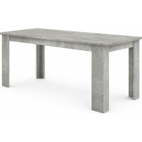 Tavolo Allungabile in Legno 140-190 cm da Salotto Grigio Cemento (1/4)
