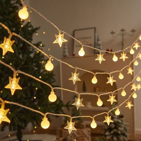 LED-Lichterkette mit Sternenhimmel-Effekt für Camping Zelt und andere Outdoor-Aktivitäten Kleine weiße Kugellampen mit warmweißem Licht 3 Meter 2 20 (1/4)