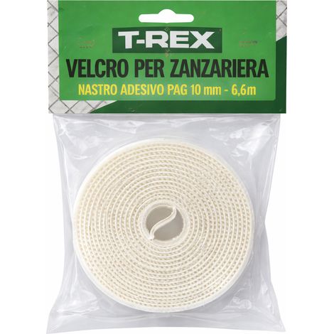 NASTRO ZANZARIERA POLIPROPILENE- - mm.10 m.6,6 - colore bianco - 10 blister T-REX