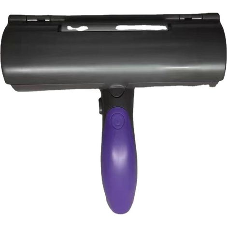 Brosse anti-transpiration pour animaux de compagnie avec lumière LED, brosse de nettoyage pour animaux de compagnie, violette (1/5)