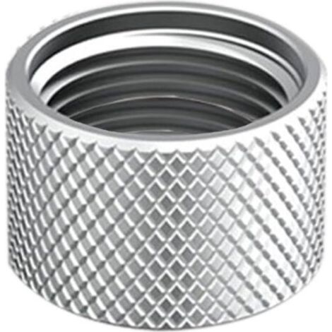 Sealing cap, G3/8" internal thread with NBR rubber washers, chrome-plated brass material, nut cap for blocking G3/8" angle valve (1/5)