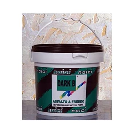 IMPERMEABILIZZANTE A FREDDO BITUMINOSO IN PASTA NAICI DARK B 5KG (25702)