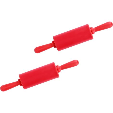 2 pièces Rouleurs à Pâte Colorés Ultra-légers pour Garçon Fille Outils de Pâtisserie DIY sans Poudre Antiadhésive Bâtons de Roulement pour Activités Manuelles Garçon Fille (1/5)