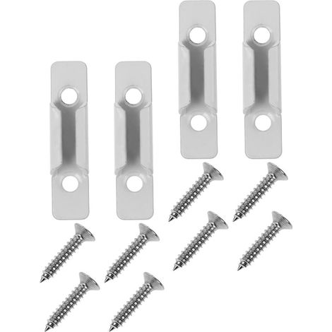 4 Stück Fensterverriegelungen aus Weißer Zinklegierung Robuste Fenstersicherungen für Dreh und Schiebefenster Vielseitige Fensterriegel mit Zuverlässiger Verriegelung (1/5)