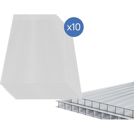 10er-Set 4-mm-Polycarbonatplatten "Michigan", 7,9 m² (1/4)