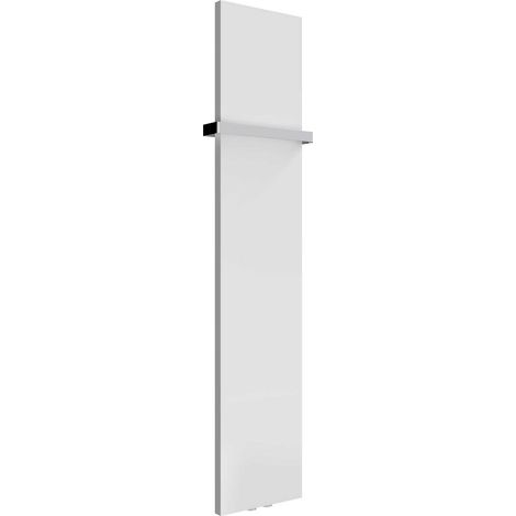 Reina Slimline Vertical Designer Radiator 1470mm H x 300mm W Textured Matt White (1/5)