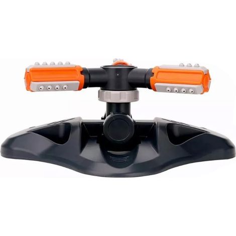 Arroseur de jardin à 3 bras, rotation automatique à 360°, orange (1/5)