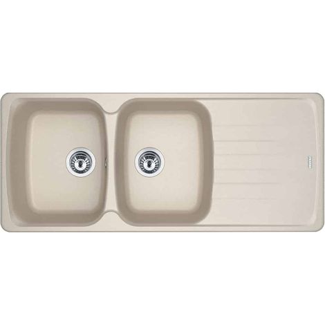 Franke – Évier Fragranit+ 1160 x 500 mm – Bac à laver réversible – Traitement anti-bactérien – Garantie 10 ans