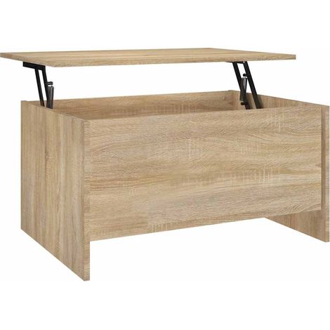 Maison Exclusive - Tavolino Salotto Rovere Sonoma 80x55,5x41,5cm Legno Multistrato (1/5)