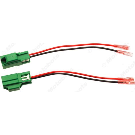 Convient pour le faisceau de câblage de haut-parleurs à 2 broches de la Ford Fiesta, câble adaptateur pour haut-parleurs audio de voiture, câble de conversion pour haut-parleurs (1/4)