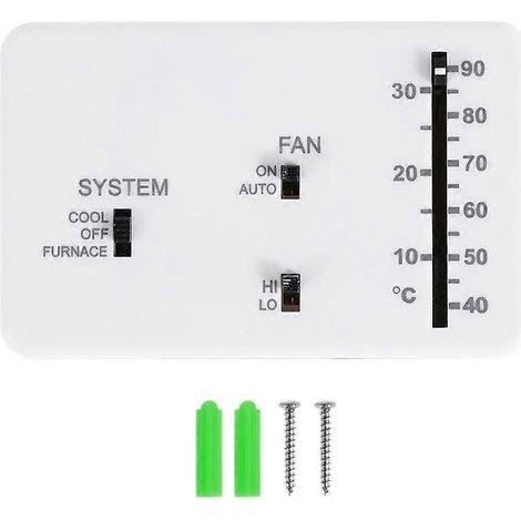 Thermostat de camping-car en plastique, thermostat analogique de remplacement, kits de chauffage et de climatisation pour camping-car (1/5)