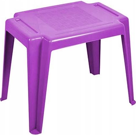 Tavolo da giardino Lolek in plastica viola per bambini