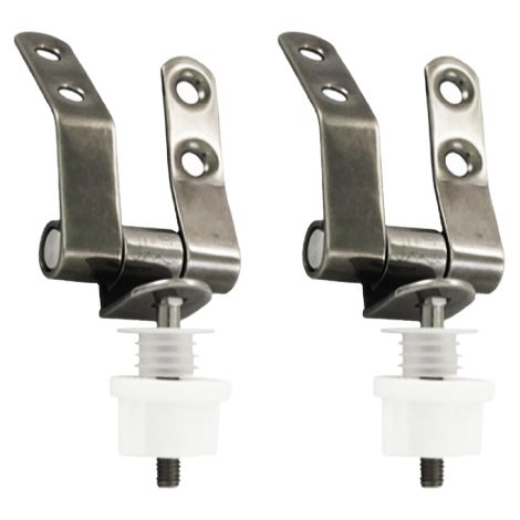 Kit cerniera di ricambio S018K per sedile modello Conca D020 in acciaio filetto M6 accessori e ricambi sedili wc