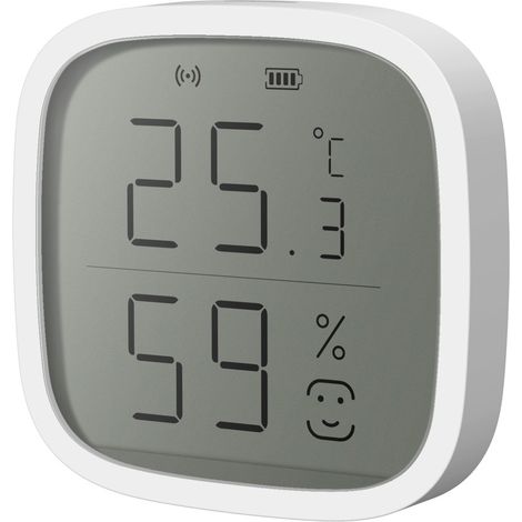 Extralink Smart Life Temperature and Humidity Sensor, Medidor temperatura y humedad Smart Home, termometro higrometro wifi se conecta a Extralink Smart Gateway, termometro higrometro digital interior