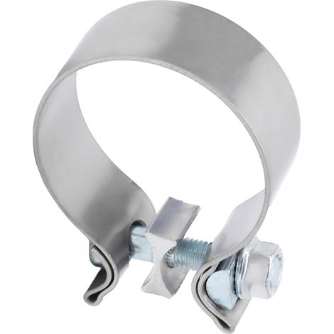 Accessoires de Voiture,Universel Collier D'échappement,Collier de Serrage pour Tuyau Déchappement de Voitureen Acier Inoxydable,Convient aux Silencieux,Connexions de Tuyaux (63mm) (1/5)