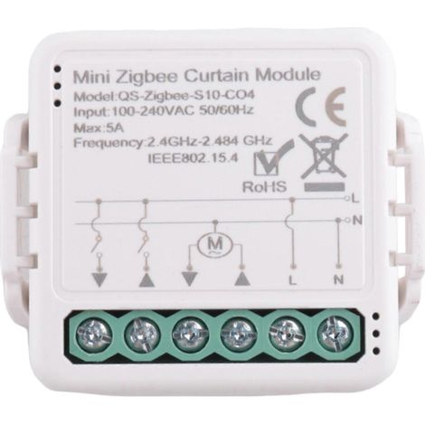 Tuya ZigBee intelligent rideau interrupteur module pour rouleau shutter électrique moteur life APP télécommande (1/5)