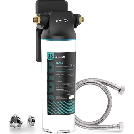 Système de filtre à eau sous évier SW10, certifié NSF/ANSI 53 et 42, réduit 99,99% de plomb, chlore, mauvais goût et odeur, connexion directe sous le comptoir, haute capacité, 0,5 microns (1/5)