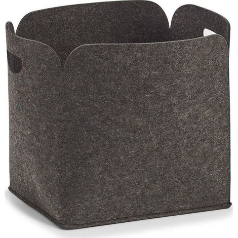 Zeller Aufbewahrungskorb grau aus Filz 36x28x36 cm praktisch