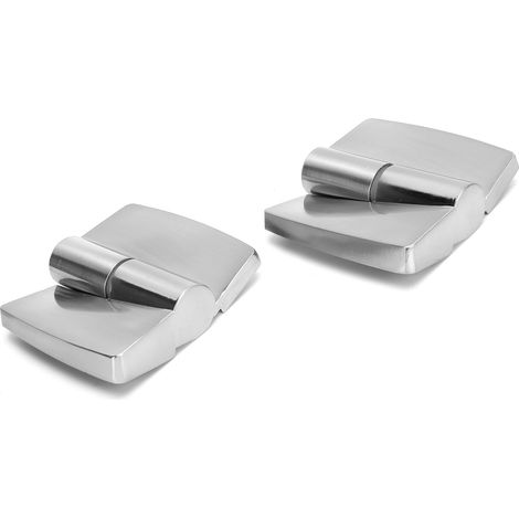 2 Stück Schwerkraftscharniere aus Aluminiumlegierung für Möbeltürbeschläge, 8,5 x 8 cm, linke Seite (1/5)