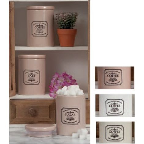 Contenitore Barattolo da Cucina in ceramica theia d.9 h.13 cm Vari Colori (1/3)