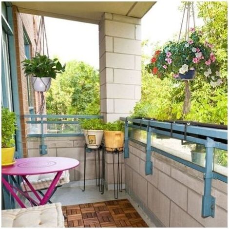 Lot de 4 Suspension Corde Plante Macramé Porte Pot Suspendu Plante Cintre Intérieur Extérieur Décoration du Jardin avec - 2 pièces 105 cm et 2 pièces 90 cm, 4 pieds (1/3)