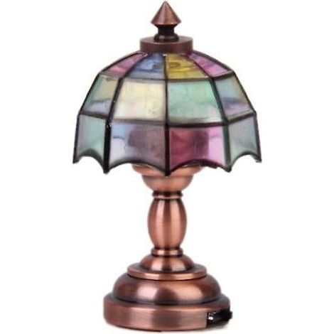 Ensemble de verres pour maison de poupée, accessoires, lampe miniature pour maison de poupée à l'échelle 1:12, modèle de lampe miniature (1/3)