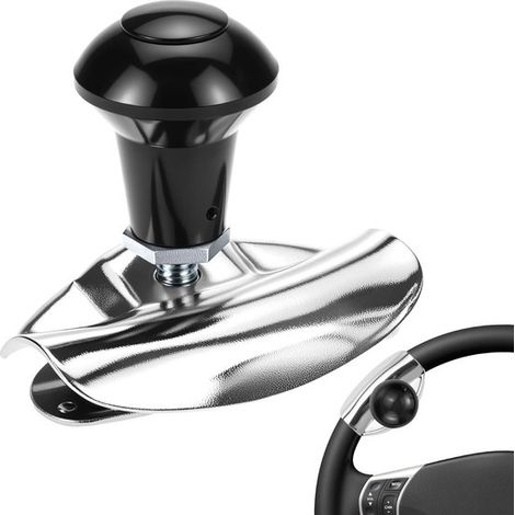 Pomo de dirección metálico universal para tractor (1/5)