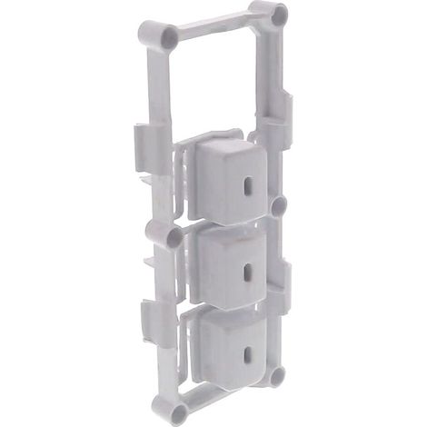 MANHATTAN, BOUTON Lave-Linge POUSSOIR Blanc (ensemble de 3 sur support ) BORA (1/2)