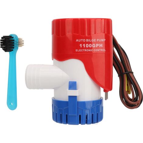 Pompe à eau de cale automatique 1100GPH sensible avec interrupteur électronique Drainage silencieux de Yacht pour étangs piscines 12V (1/5)