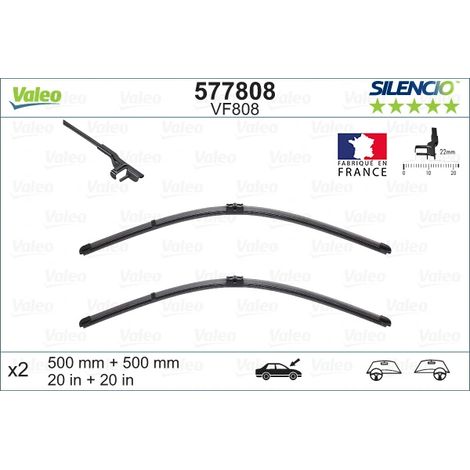 Balai d'essuie-glace Valeo 577808 MERCEDES-BENZ 1978200645 A1978200645