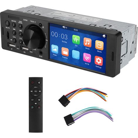 Autoradio Bluetooth 4" MP5 Écran Tactile HD Lecteur FM 12V (1/5)