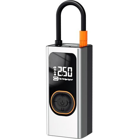 Portable air compressor, cordless electric air pump, mini car compressor with 4000 mAh power bank (1/5)