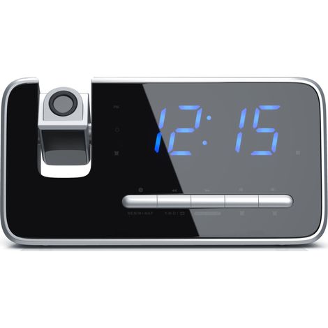 Brandson Radiowecker, FM Radio Wecker, Projektionsanzeige, 4,7" LED-Display, Auto/OFF-Dimmer (1/5)