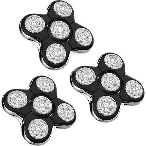 3 têtes de lames de rechange, compatibles avec Balder XR7000 5 têtes de rasoir double rail de rechange. (1/5)
